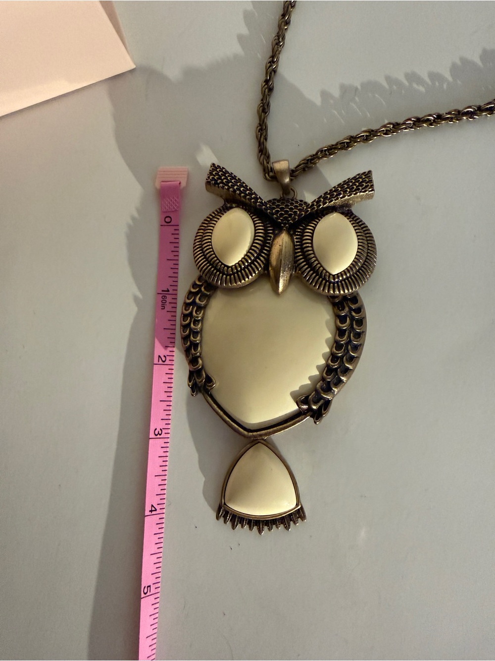 Rara Avis by Iris Apfel Ivory Owl Pendant Necklace - Women's Jewelry - Picture 4 of 6